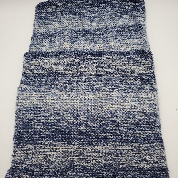 Knit Dish Rags Wash Rags Cotton/Polyester Blend Set of 4 Denim Splash 9.5 x 7 - Picture 2 of 4